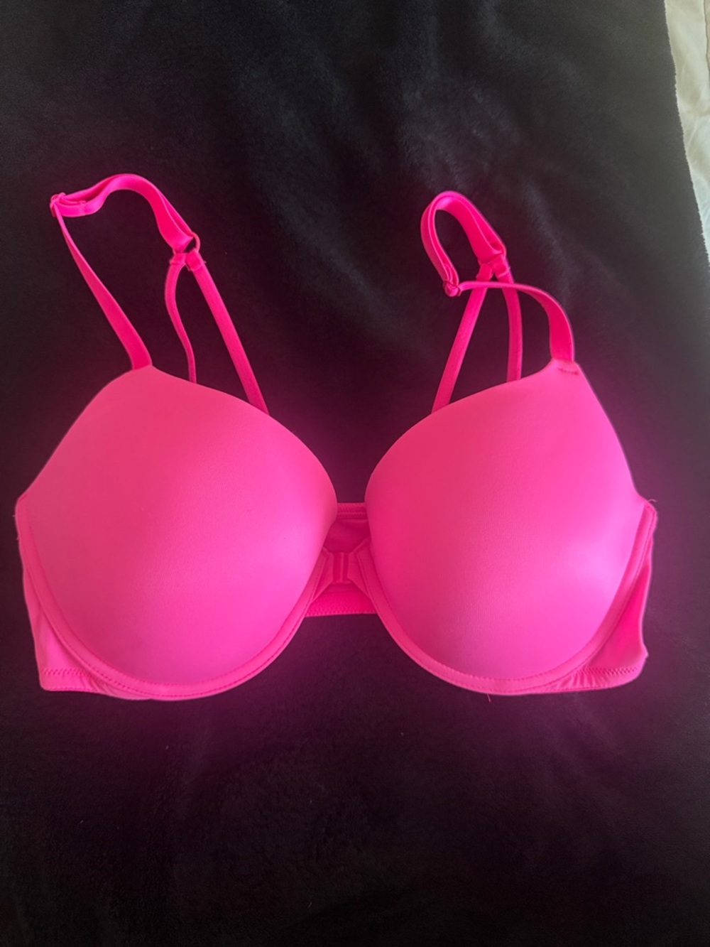 PINK Victoria's Secret Hot Pink Molded Push-Up Bra